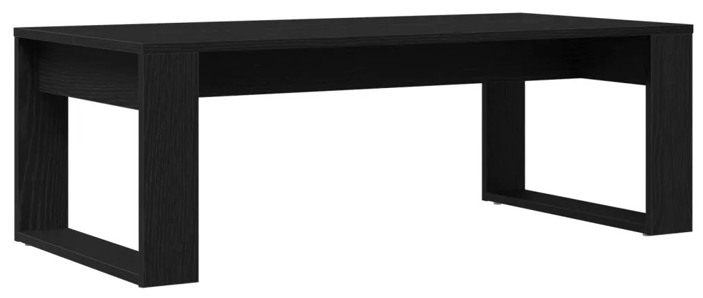 Fekete Tölgy Kávézóasztal 102x50x35 cm Műgyanta