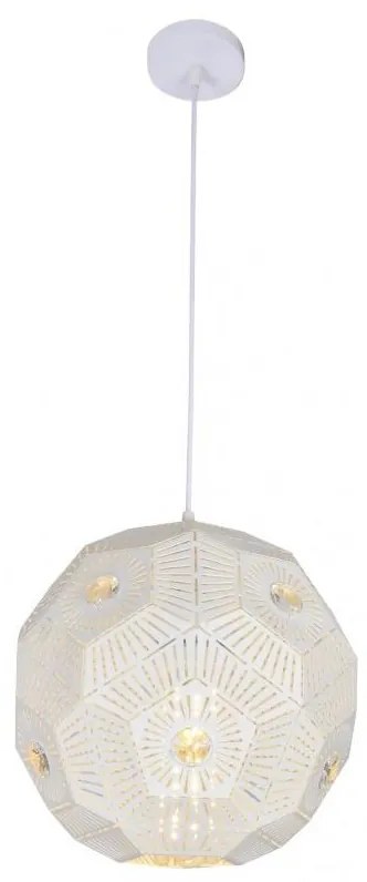 Csillár zsinóron EUPHORIA 1xE27/40W/230V fehér