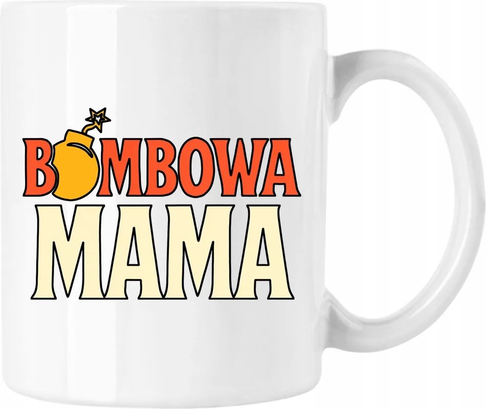 Bomba mama bögre fun felirattal fehér 330ml