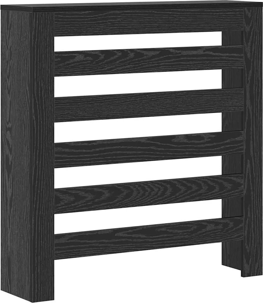 vidaXL Radiátor fedezék Fekete tölgy 78 x 20 x 82 cm Faanyag