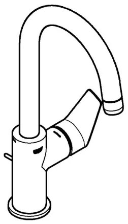 GROHE 24201001 - Mosdócsaptelep DN 15 méret L fényes króm