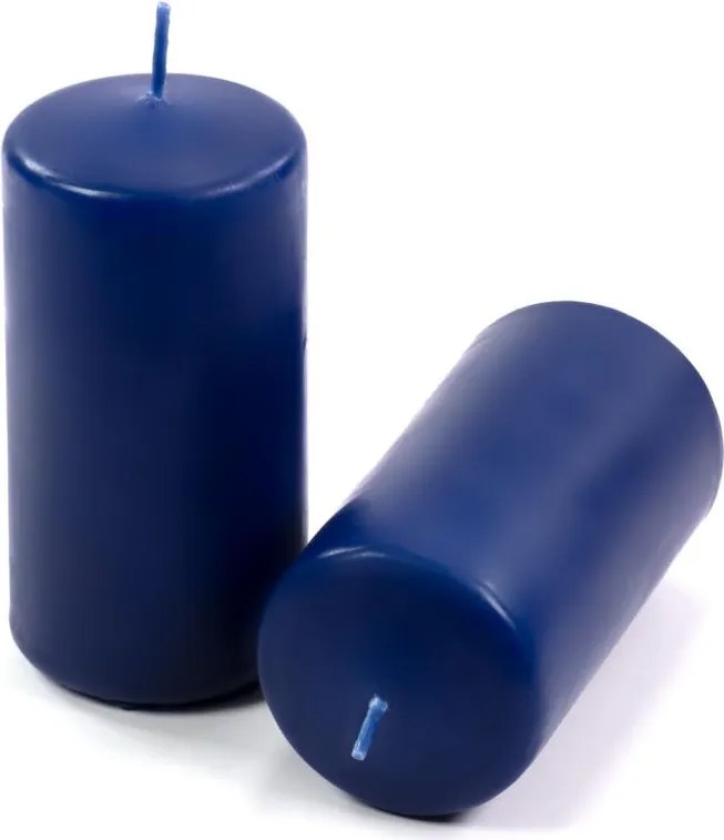 Gyertya készlet 10 cm Ø 5 cm 8 db kék