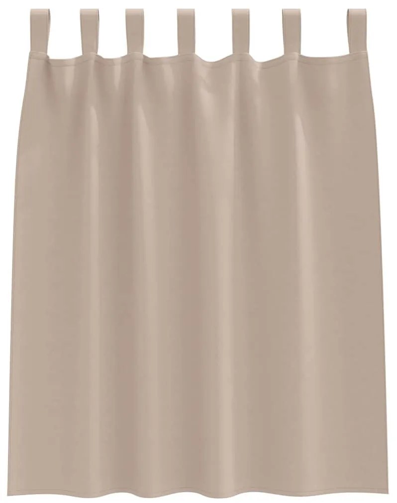 Függönyök függönyökkel 2 pcs Tópszínű 140x140cm Poliészter