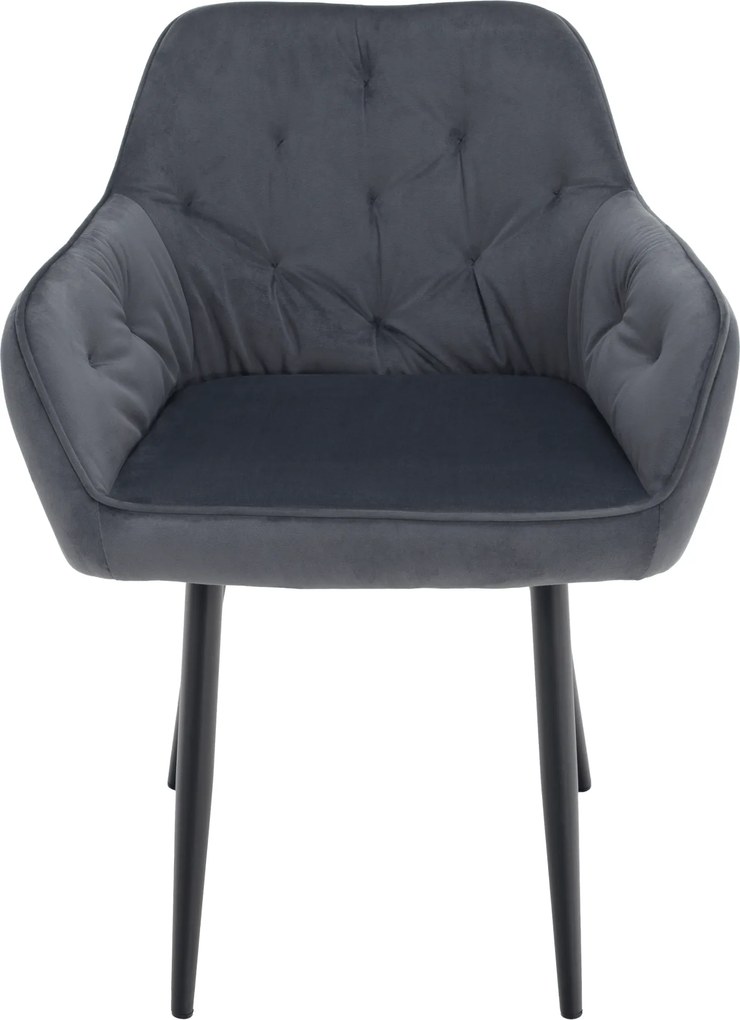 Design fotel, szürke Velvet szövet, VERIO