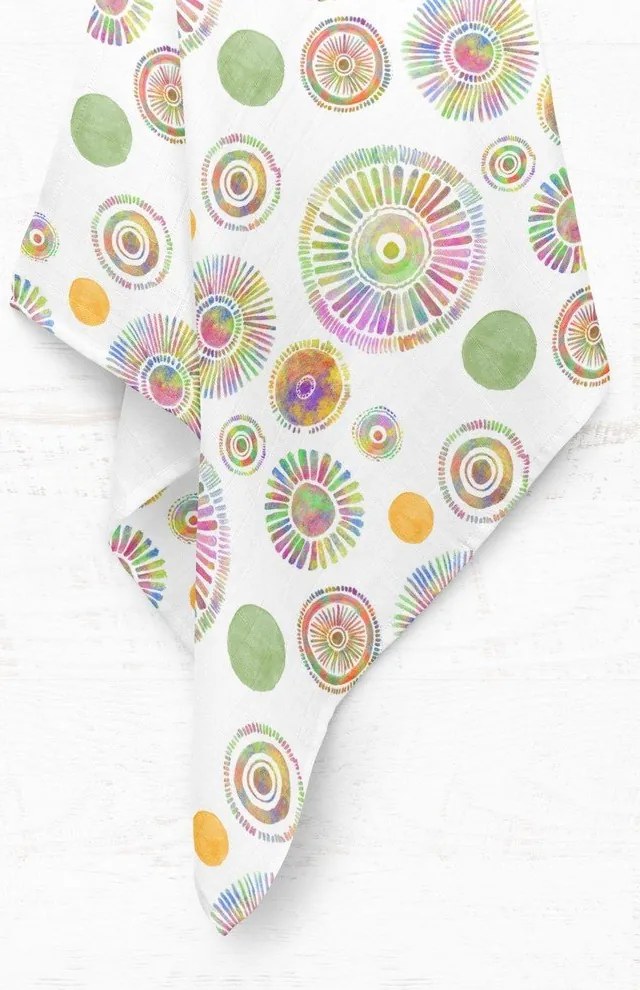 Fehér muszlin gyerek takaró 75x100 cm Maya – Mijolnir