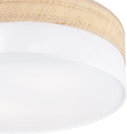 Mennyezeti lámpa SIRJA BOHO 2xE27/15W/230V átmérő 45 cm bézs/fehér