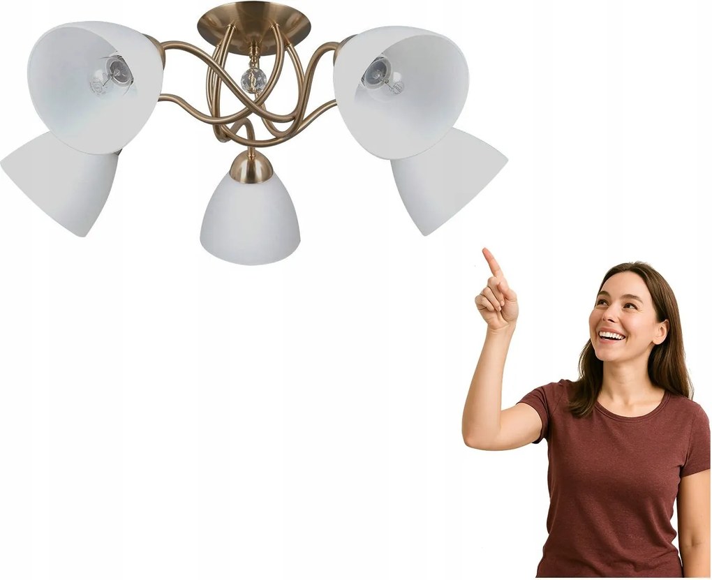 Mennyezeti lámpa Lugano PND-5643-5-HBR Italux