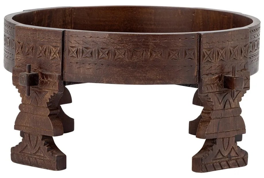 Bézs-sötétbarna puff Paloma – Bloomingville