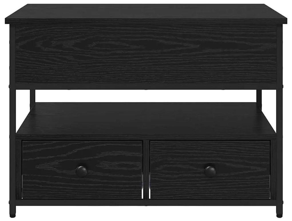 Dohányzóasztal fiókkal Musta tammi 70x50x50cm Faanyag