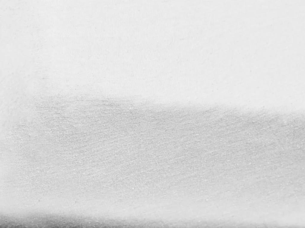 Jersey gyerek lepedő kiságyba fehér 70x140 cm