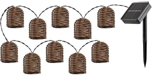 Rabalux 77047 - RUPIT LED napelemes lánc 10xLED/0,6W/1,2V IP44