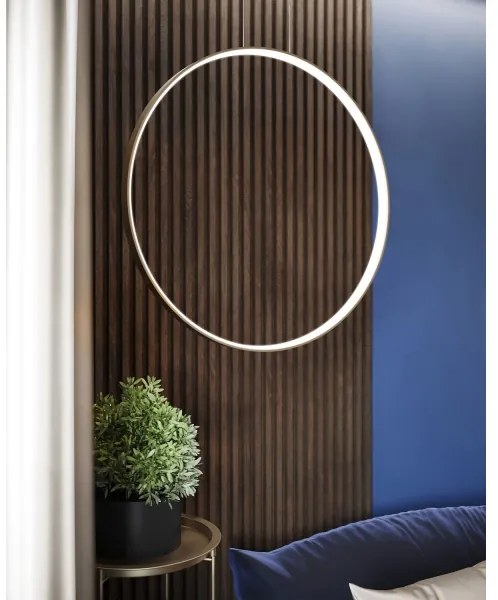 Thoro TH.221 - LED Csillár zsinóron RIO LED/30W/230V CRI95 4000K átm. 55 cm arany