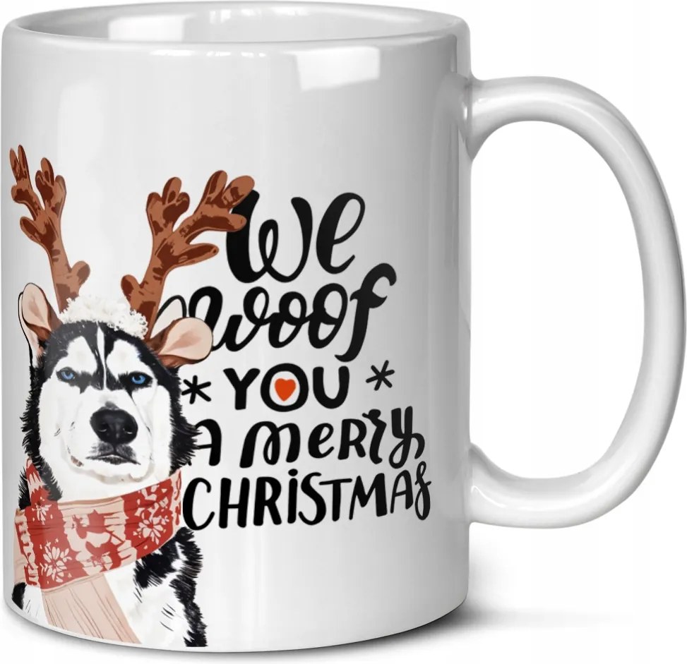 Karácsonyi Bögre Husky Hágó Malamute Kutya Ajándék Anya Kutya Apa