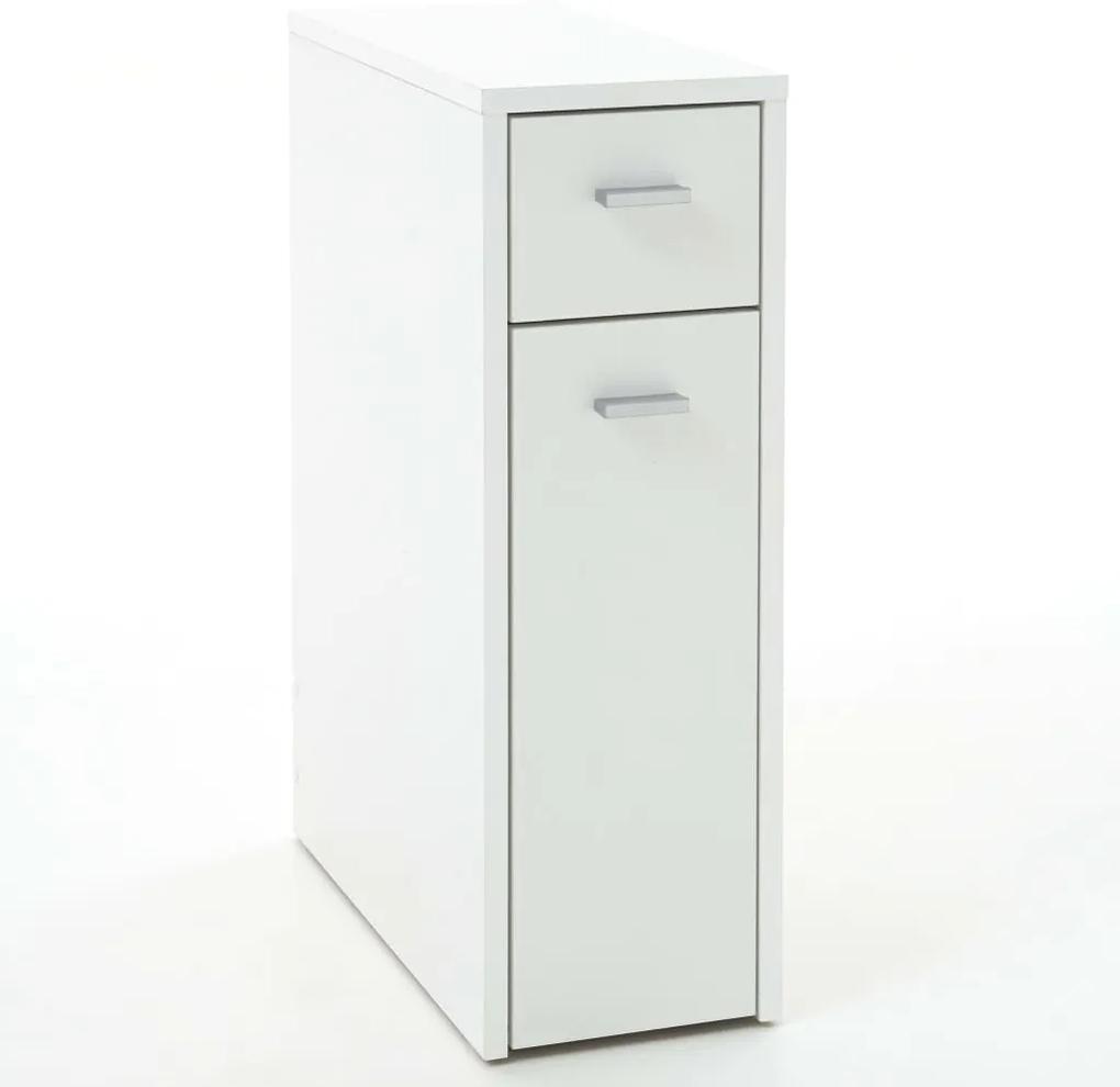 FMD fehér fiókos szekrény 2 fiókkal 20 x 45 x 61 cm