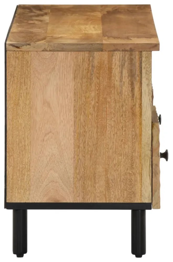 tömör mangófa TV-szekrény 100 x 33 x 46 cm