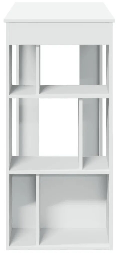 fehér szerelt fa tárolórekeszes bárasztal 102 x 50 x 103,5 cm