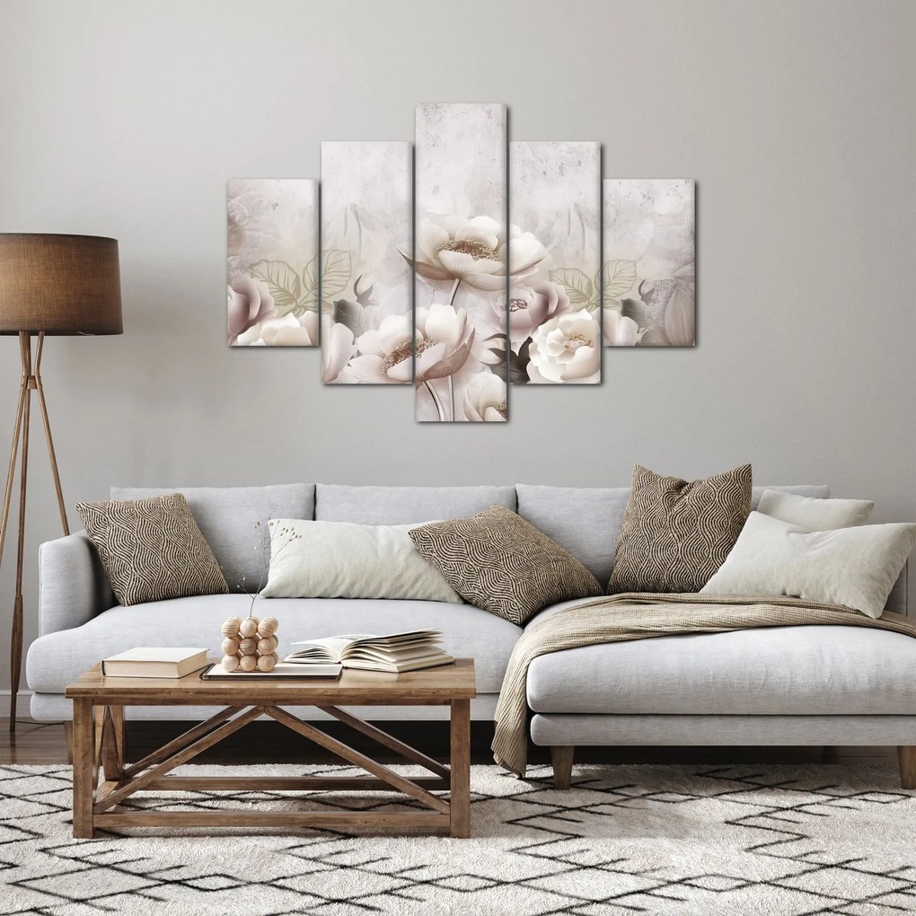 Kép - Rózsaszín bokrok (150x105 cm)