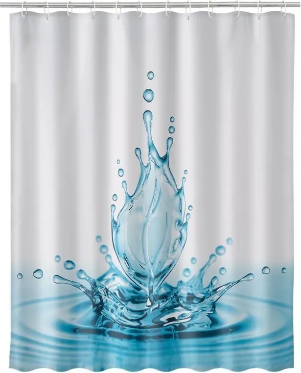 Zuhanyfüggöny - WATER FLOWER - Impregnált textil - 180x200