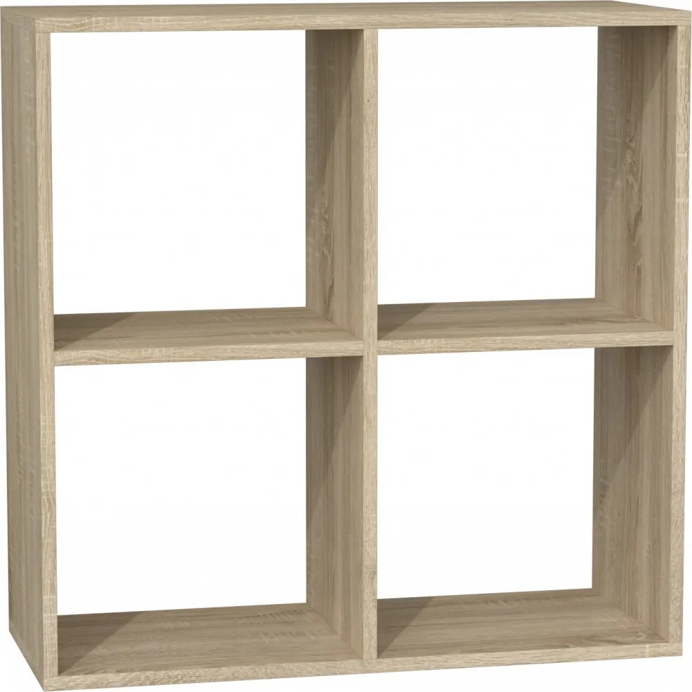 Odell Plus 2X2 polcos íróasztal, 120x76x50 cm, sonoma