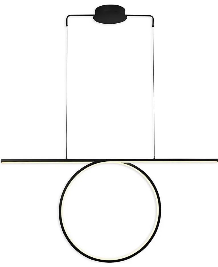 LED csillár kábelen ODETTA LED/42W/230V 4000K fekete