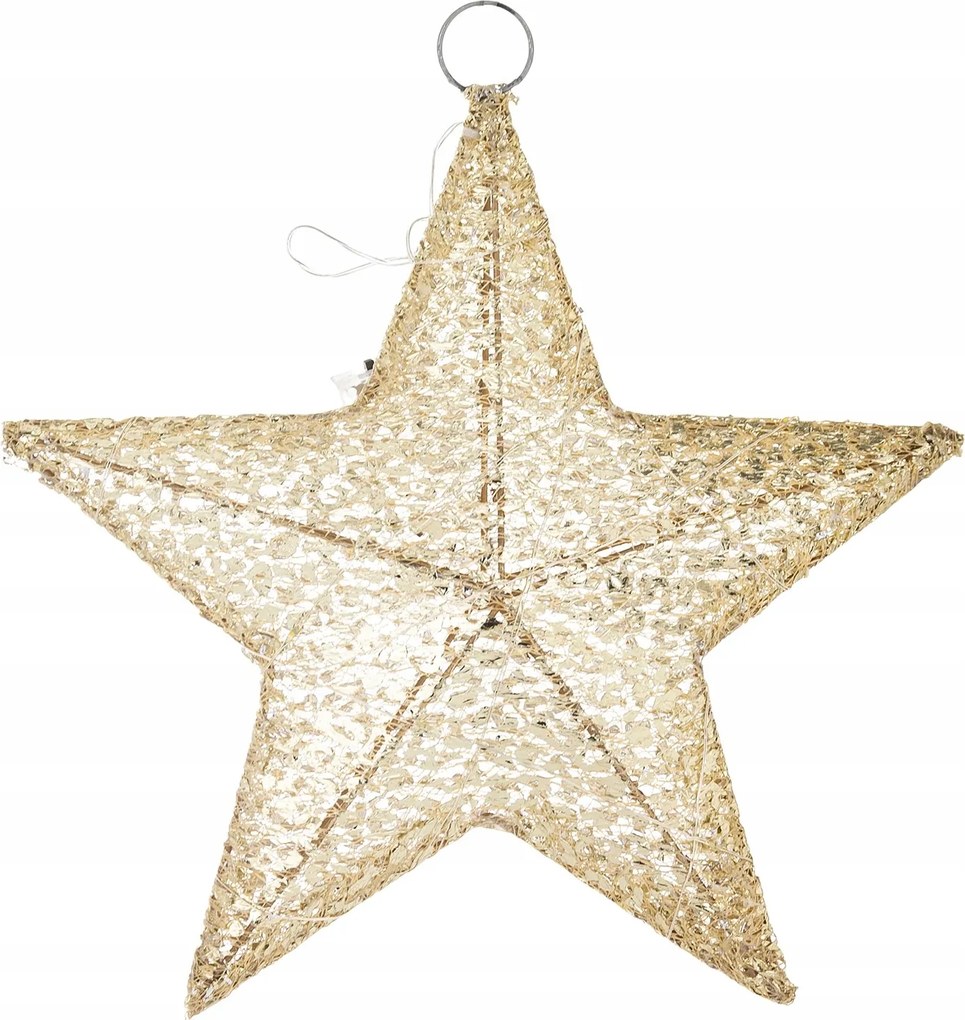 Karácsonyi Led csillag arany – lógó dekoráció 171259 Art-Pol