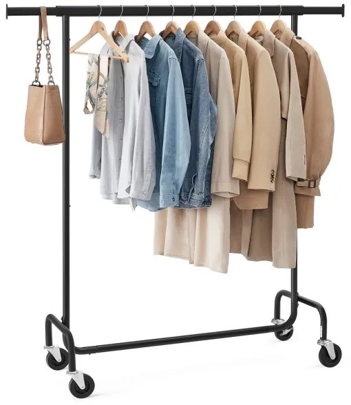 Mobil álló ruhafogas LINEA, fekete