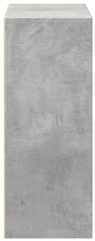 2-szintes betonszürke forgácslap könyvszekrény 40x30x76,5 cm
