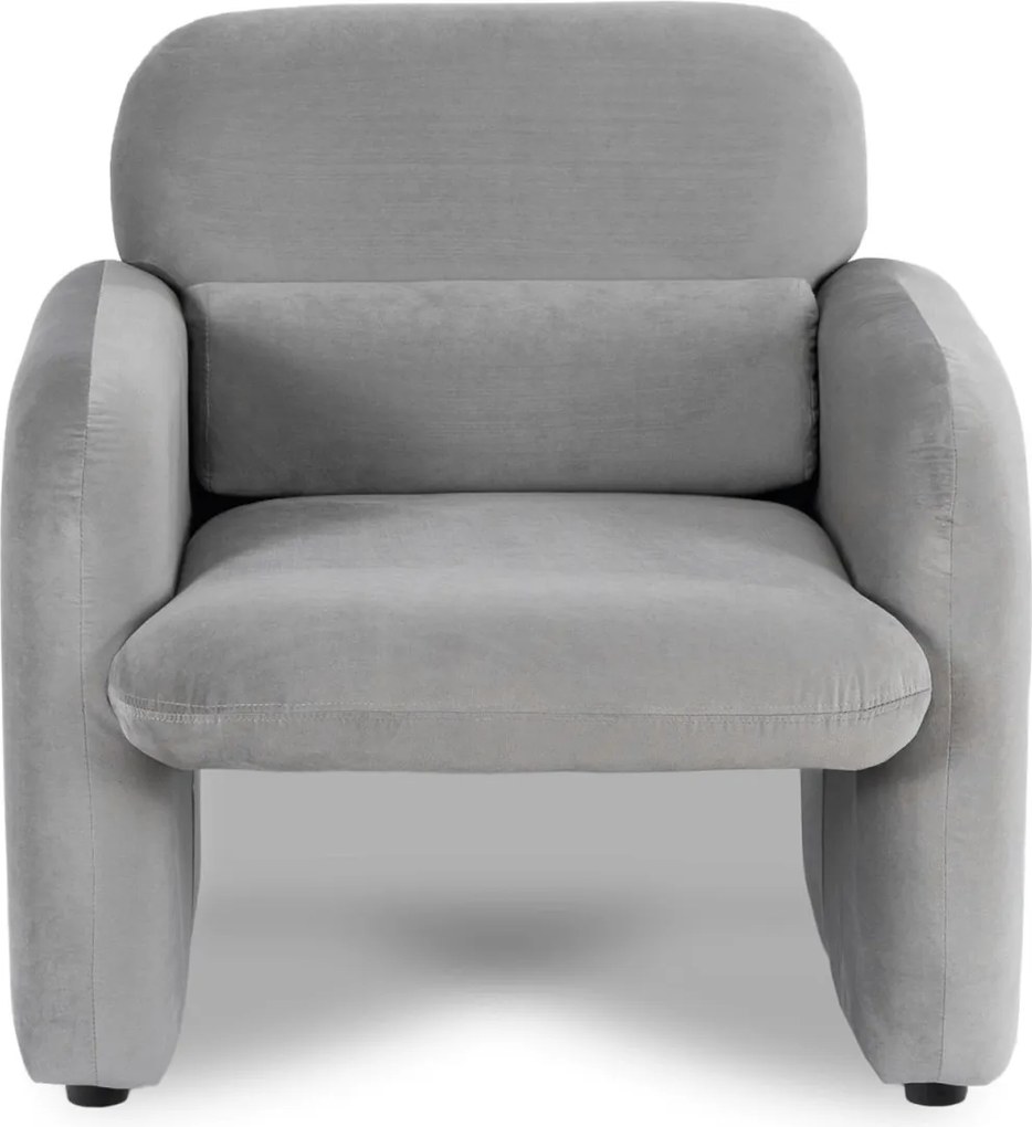 Fotel Wypoczynkowy TOGO Szary Welurowy