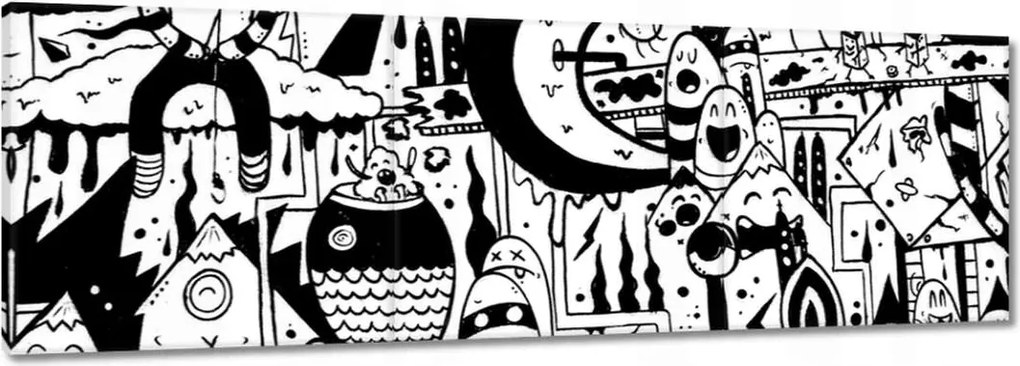 Festmények 120x40 Ifjúsági graffiti