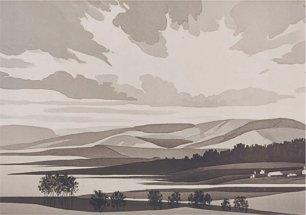 Dekoratív fotótapéta Hálószobába Csendes tájkép 208x146