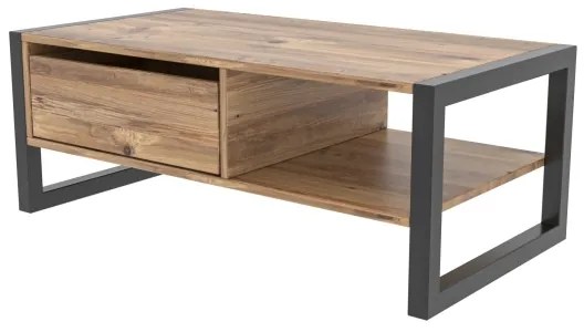 HALDIZEN konferenční stolek 55x105 cm černá/hnědá