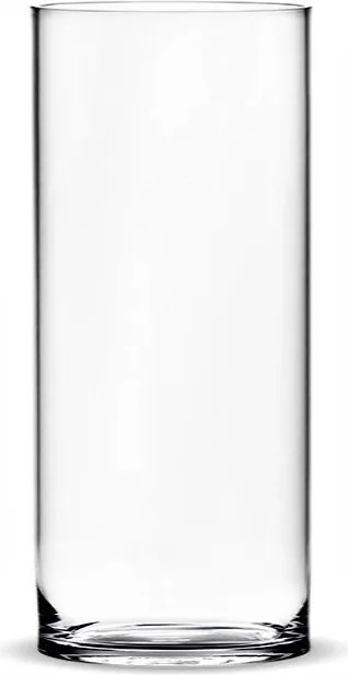 üveg váza henger gyertyatartó cső h30 d10