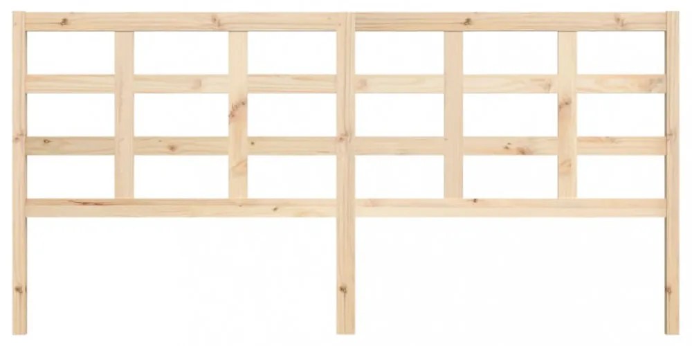 tömör fenyőfa ágyfejtámla 205,5x4x100 cm