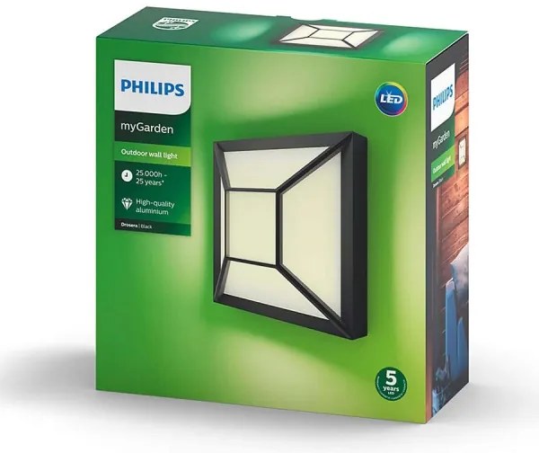 Philips 17393/30/P0 - LED Kültéri fali lámpa DROSERA LED/12W IP44