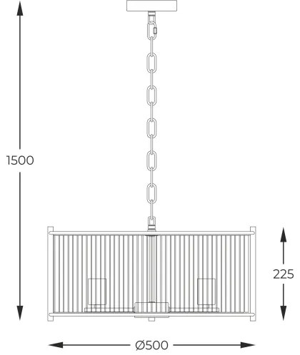 Zuma Line 2200131P-L - Csillár láncon MARMO 3xE27/40W/230V króm