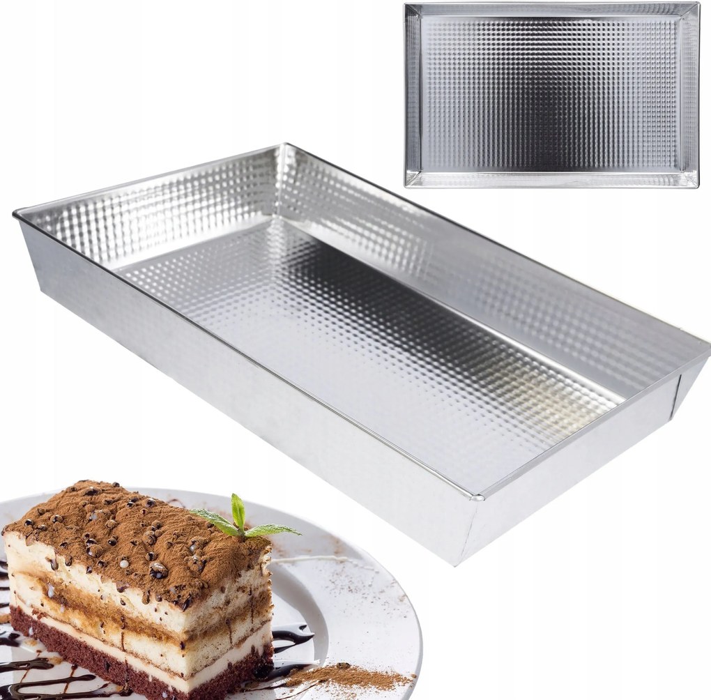 Sütőlap téglalap alakú tepsi tortaforma nagy 40x25