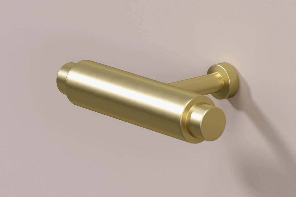 Lorini fali konzolasztal 100 cm fiókokkal - kasmír / arany T-bar fogantyúk