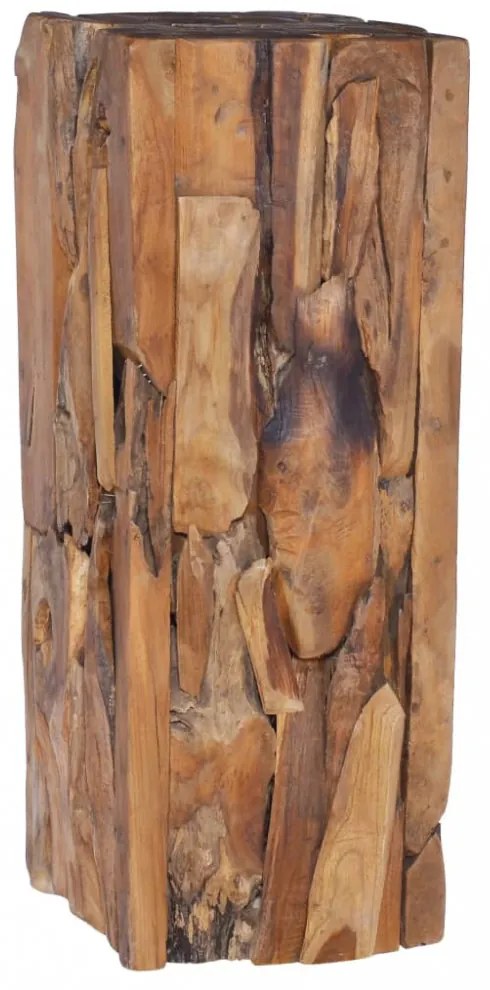 tömör tíkfa kisasztal 30 x 30 x 80 cm