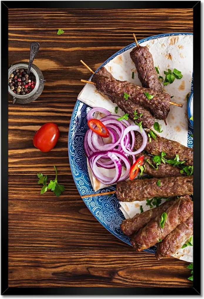 Poszterek keretben 40x60 Török kebab Élelmiszer