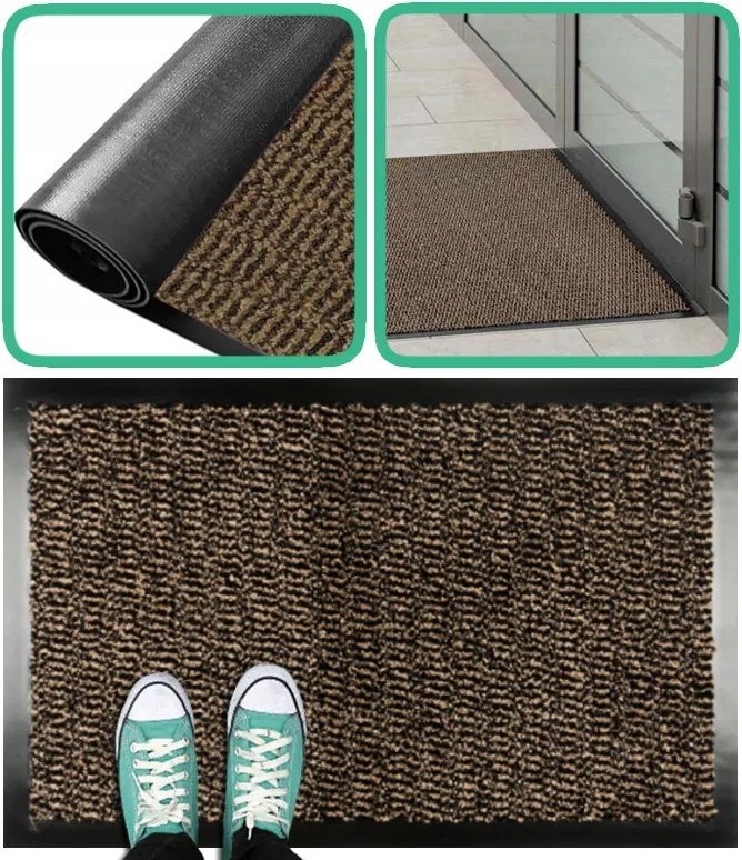 Lábtörlő Bejárati Szőnyeg Cipőajtóhoz Kültéri Padlóra 60x90