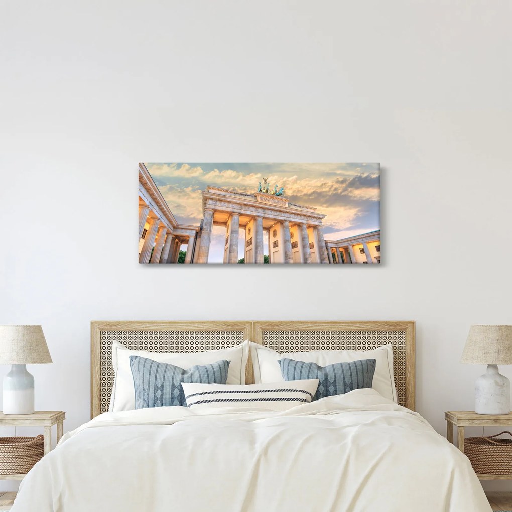 Kép - Brandenburgi kapu, Berlin, Németország (120x50 cm)