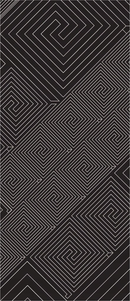 Matrica Fotótapéta Négyzet alakú spirálok absztrakt 91x211 modern design