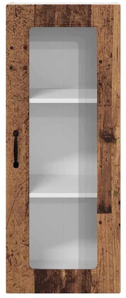 Fali konyhaszekrény polcokkal Öreg fa 40 x 31 x 100 cm Faanyag