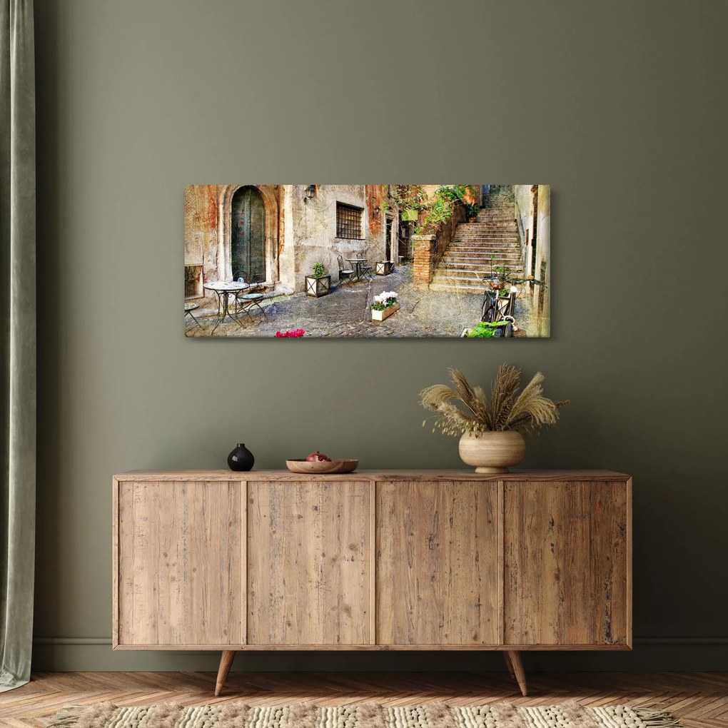 Kép - Róma régi utcái (120x50 cm)