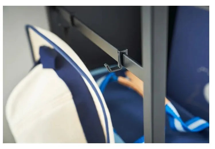 Fekete fém gurulós polcos állvány 42x60 cm Tower – YAMAZAKI