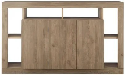 RIMINI komód, háromajtós – Mercure tölgy