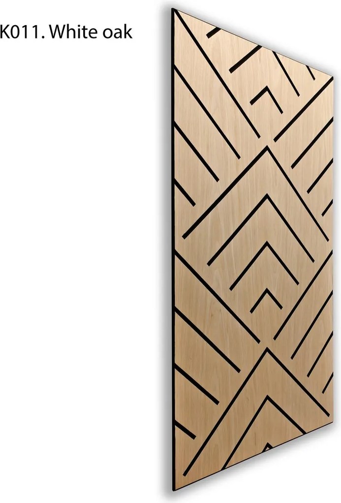 FREJA V-mintás akusztikus dizájn falpanel (120 × 60 × 0,9 cm) – Világos tölgy - világos tölgy