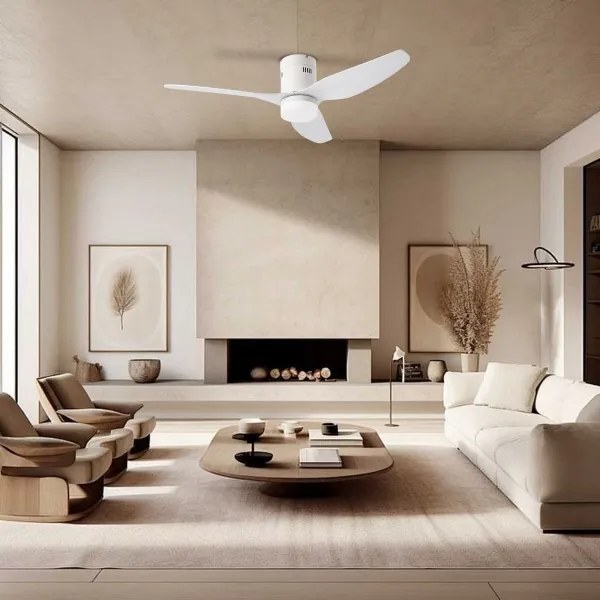 ZEVENTI - LED mennyezeti ventilátor PADUA LED/18 W/230 V Wi-Fi Tuya fehér + távirányító