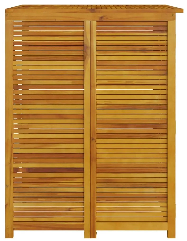 tömör dupla akácfa kukatároló 140 x 89 x 117 cm