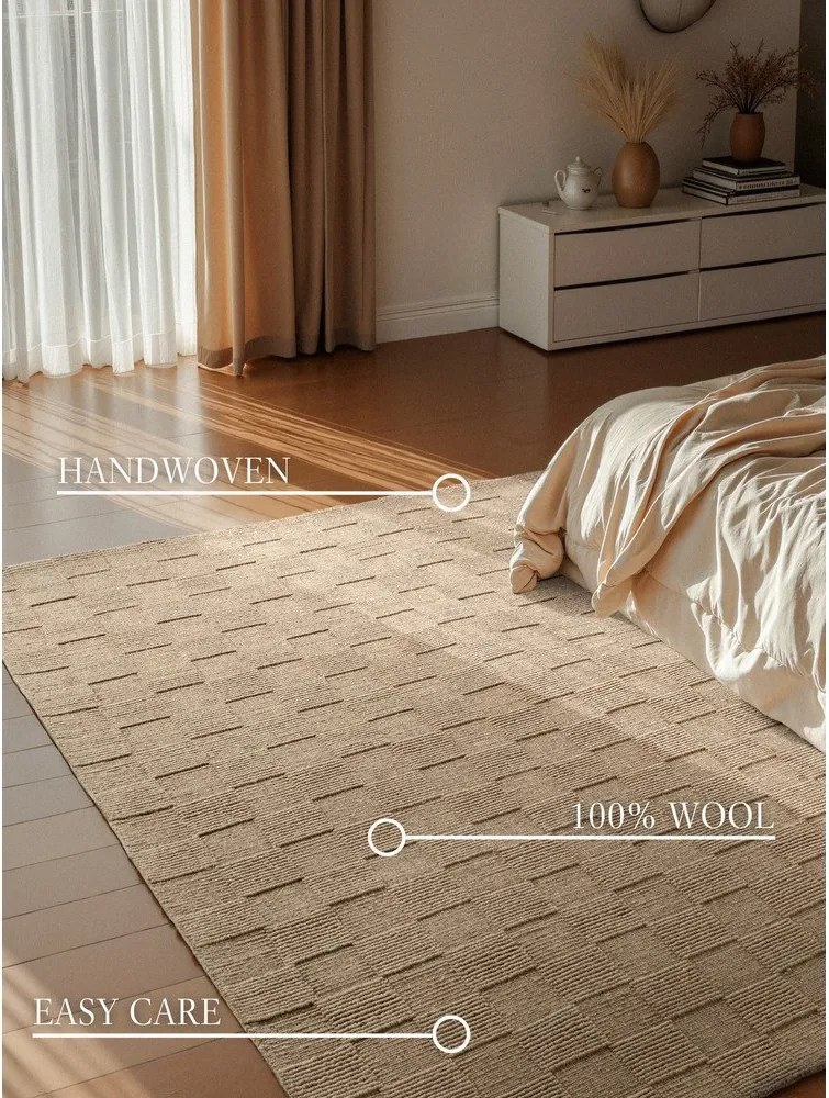 Barna kézi szövésű gyapjú szőnyeg 120x170 cm Scala – Villeroy&amp;Boch